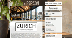 Desktop Screenshot of cafezurich.nl